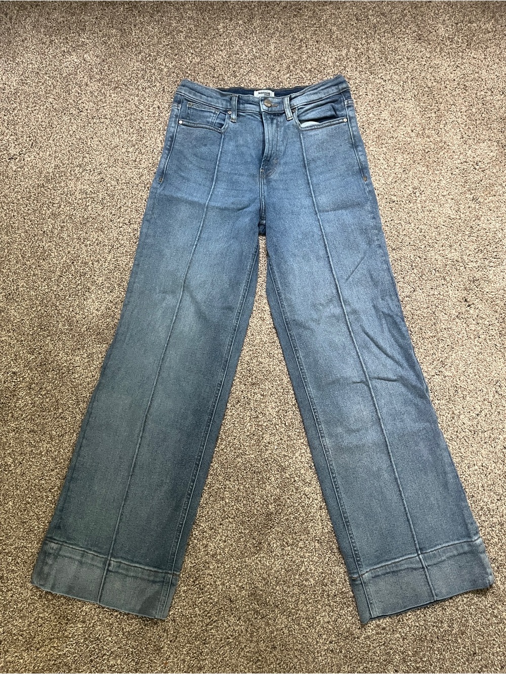 Kensie Wide-Leg Women’s Jeans in Medium Blue